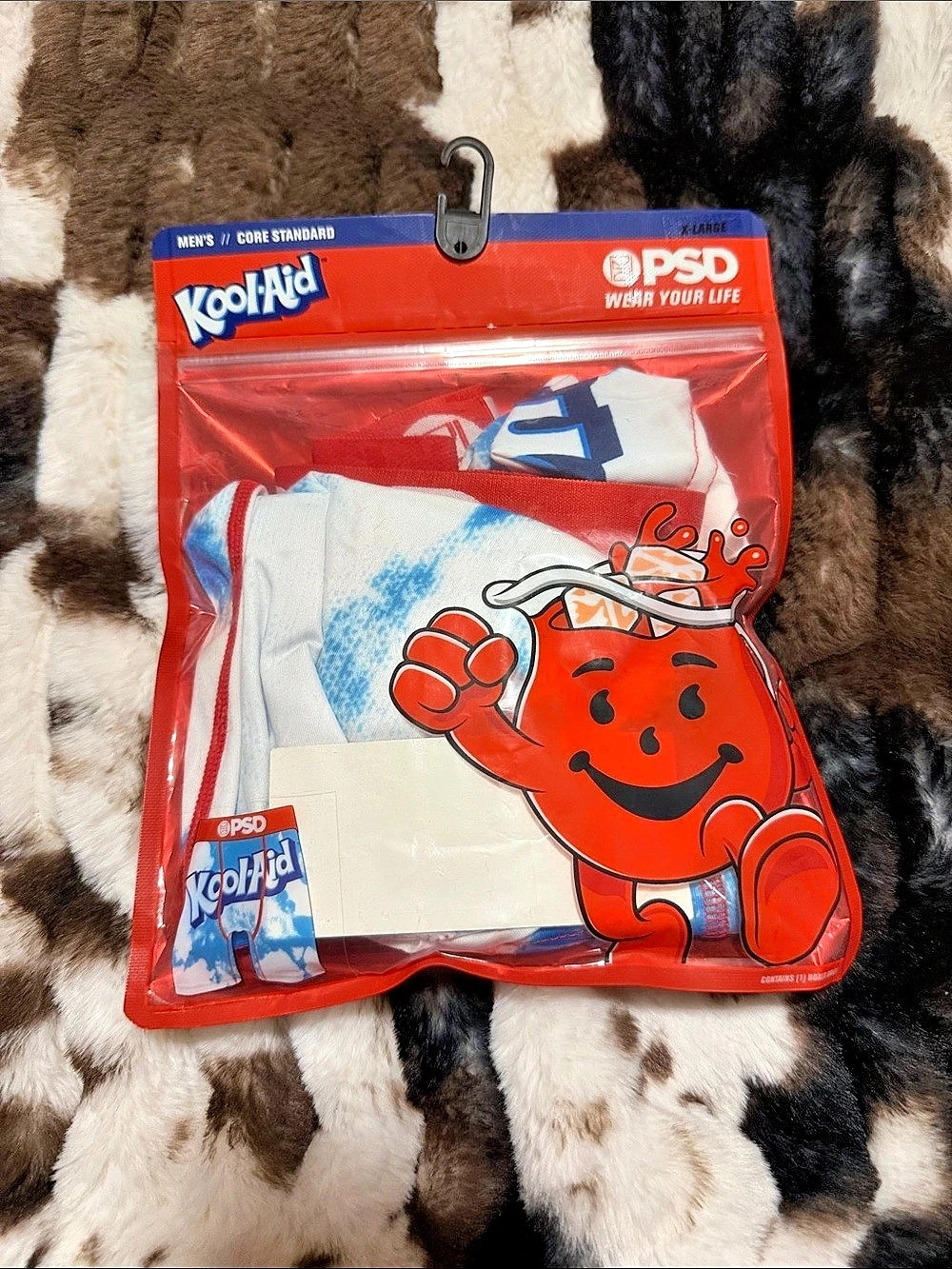 PSD Kool-Aid Boxer Briefs White & Blue XL NWT